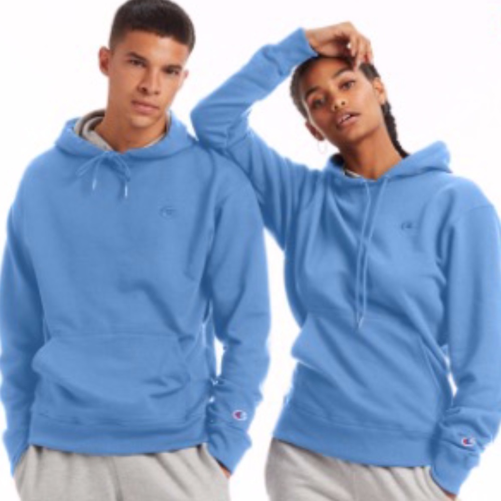 CHAMPION-Sky Blue Hoodie Women's Size S